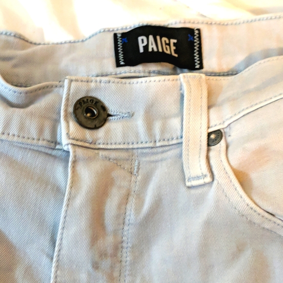 Paige Federal Slim Straight Men's jeans Size 30 Very light blue - Picture 2 of 7